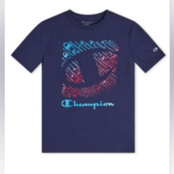 CHAMPION BigBoys Short Sleeve Graphic Tee  Navy NWT - Picture 3 of 3